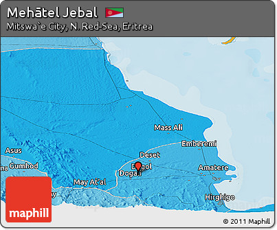 Political Panoramic Map of Mehātel Jebal
