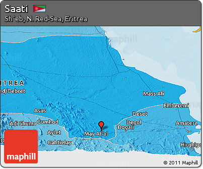 Political Panoramic Map of Saati