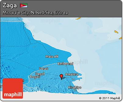 Political Panoramic Map of Zaga