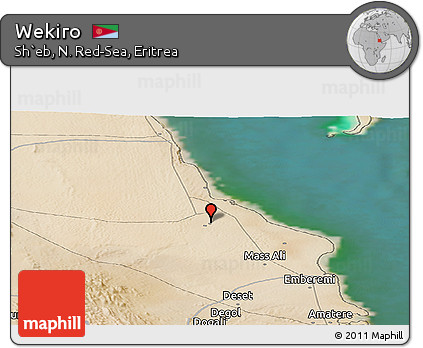 Satellite Panoramic Map of Wekiro