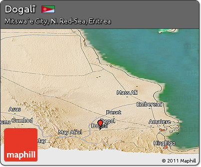 Satellite Panoramic Map of Dogalī