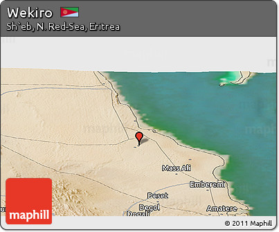 Satellite Panoramic Map of Wekiro