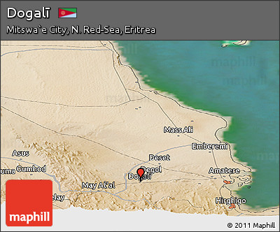 Satellite Panoramic Map of Dogalī