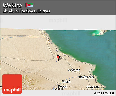 Satellite Panoramic Map of Wekiro
