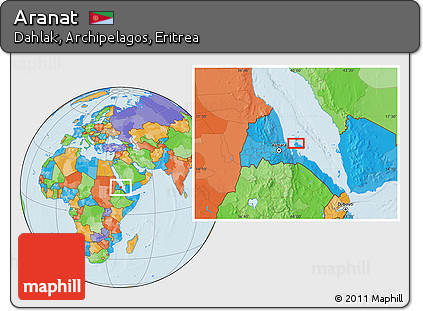 Political Location Map of Aranat