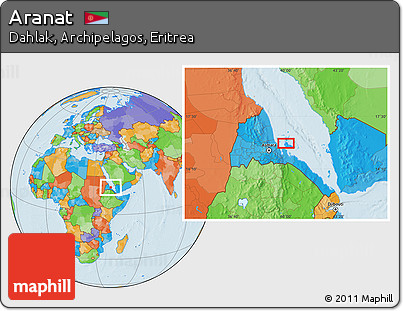 Political Location Map of Aranat