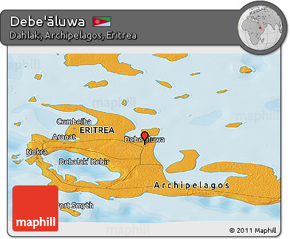 Political Panoramic Map of Debe'āluwa