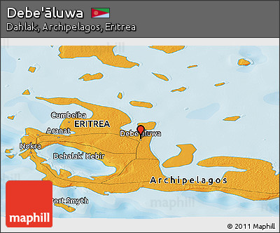 Political Panoramic Map of Debe'āluwa