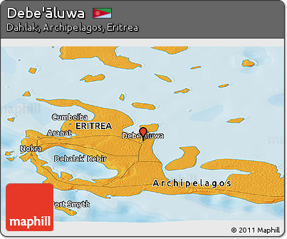 Political Panoramic Map of Debe'āluwa