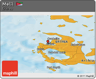 Political Panoramic Map of Melīl