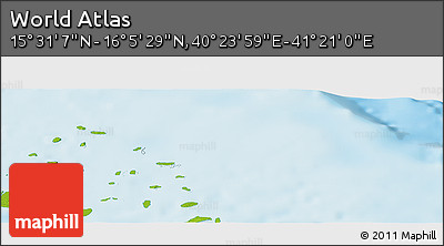Physical Panoramic Map of the Area around 15° 48' 18" N, 40° 52' 30" E