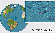 Satellite Location Map of the area around 15° 48' 18" N, 49° 13' 30" W