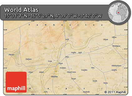 Satellite Map of the Area around 15° 48' 18" N, 4° 10' 30" W
