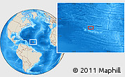 Shaded Relief Location Map of the area around 15° 48' 18" N, 50° 4' 30" W