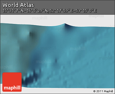 Satellite 3D Map of the Area around 15° 48' 18" N, 52° 46' 29" E