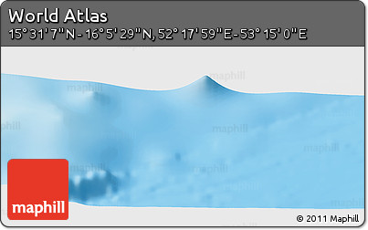 Physical Panoramic Map of the Area around 15° 48' 18" N, 52° 46' 29" E