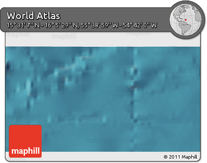Satellite 3D Map of the Area around 15° 48' 18" N, 55° 10' 29" W