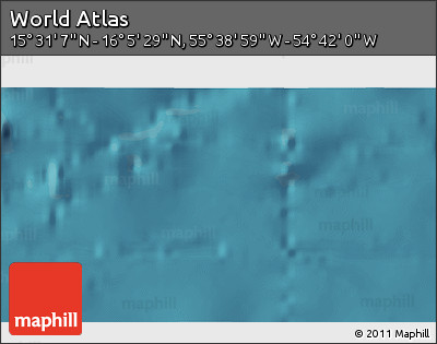 Satellite 3D Map of the Area around 15° 48' 18" N, 55° 10' 29" W