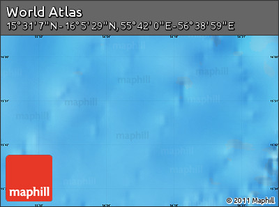 Physical Map of the Area around 15° 48' 18" N, 56° 10' 29" E