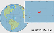 Savanna Style Location Map of the area around 15° 48' 18" N, 56° 52' 30" W