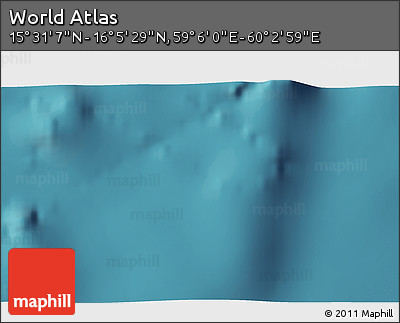 Satellite 3D Map of the Area around 15° 48' 18" N, 59° 34' 30" E