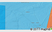 Political 3D Map of the area around 15° 48' 18" N, 5° 52' 30" W