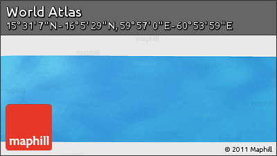 Physical Panoramic Map of the Area around 15° 48' 18" N, 60° 25' 29" E