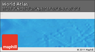 Physical Panoramic Map of the Area around 15° 48' 18" N, 61° 16' 29" E