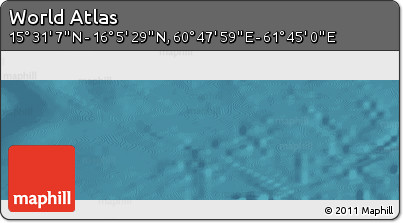 Satellite Panoramic Map of the Area around 15° 48' 18" N, 61° 16' 29" E