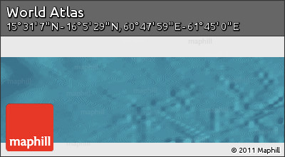 Satellite Panoramic Map of the Area around 15° 48' 18" N, 61° 16' 29" E