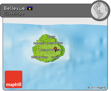 Physical 3D Map of Bellevue