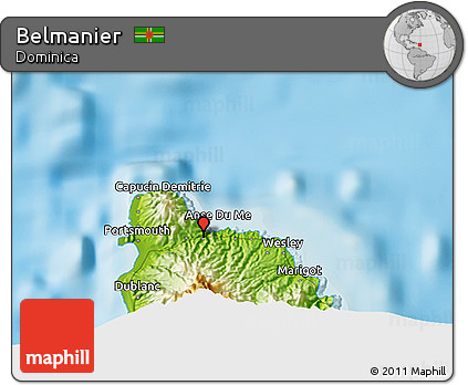Physical 3D Map of Belmanier