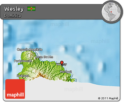 Physical 3D Map of Wesley
