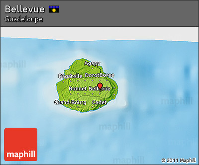 Physical 3D Map of Bellevue