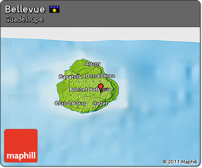 Physical 3D Map of Bellevue