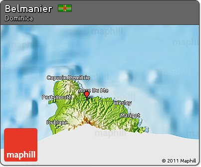 Physical 3D Map of Belmanier