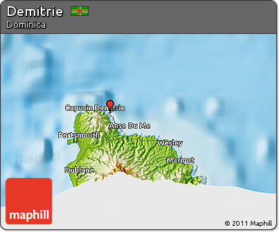 Physical 3D Map of Demitrie