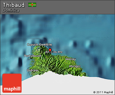 Satellite 3D Map of Thibaud
