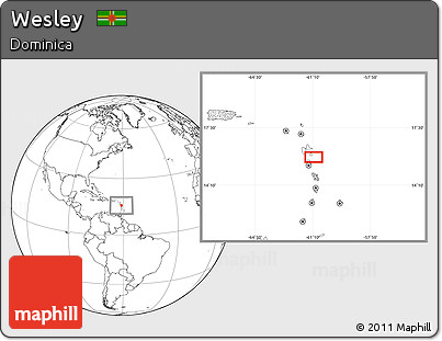 Blank Location Map of Wesley