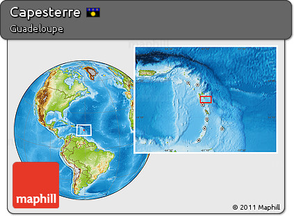 Physical Location Map of Capesterre