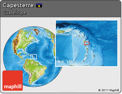 Physical Location Map of Capesterre