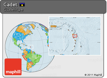 Political Location Map of Cadet