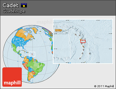 Political Location Map of Cadet