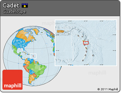 Political Location Map of Cadet