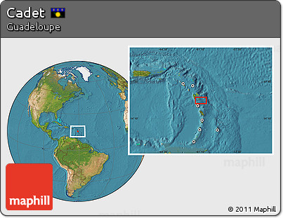 Satellite Location Map of Cadet