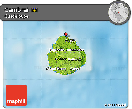 Physical Map of Cambrai