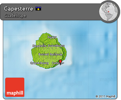 Physical Map of Capesterre