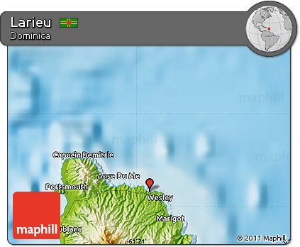 Physical Map of Larieu