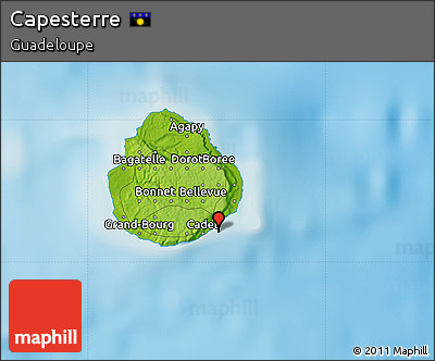 Physical Map of Capesterre