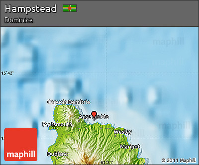 Physical Map of Hampstead